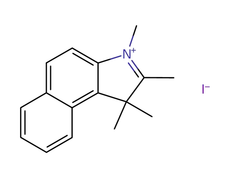 Molecular Structure of 58464-25-8 (1,2,3,3-Tetramethylbenz[e]indolium iodide)