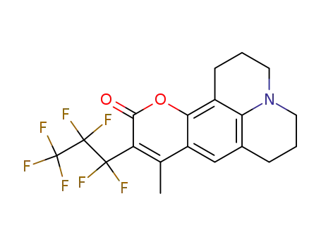 10-(heptafluoropropyl)-2,3,6,7-tetrahydro-9-methyl-1H,5H,11H-pyrano<2',3'-4,5>benzo<1,2,3-ij>quinolizine-11-one