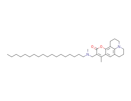8-Methyl-9-[(methyl-octadecyl-amino)-methyl]-2,3,5,6-tetrahydro-1H,4H-11-oxa-3a-aza-benzo[de]anthracen-10-one