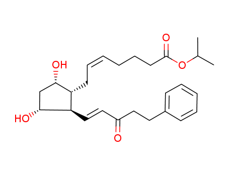 5-Heptenoic acid,7-[(1R,2R,3R,5S)-3,5-dihydroxy-2-[(1E)-3-oxo-5-phenyl-1-penten-1-yl]cyclopentyl]-,1-methylethyl ester, (5Z)-