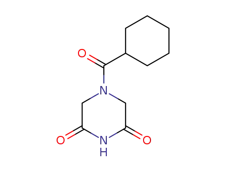 Molecular Structure of 87693-73-0 (2,6-Piperazinedione, 4-(cyclohexylcarbonyl)-)
