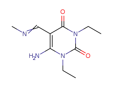 6-Amino-1,3-diethyl-5-[(E)-methyliminomethyl]-1H-pyrimidine-2,4-dione