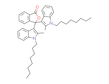 1(3H)-Isobenzofuranone, 3,3-bis(2-methyl-1-octyl-1H-indol-3-yl)-