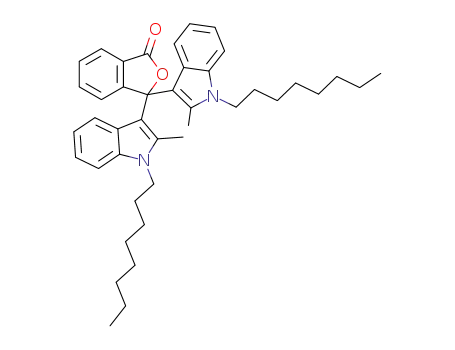 Pergascript Red 16;3,3'-Bis(1-n-octyl-2-methylindol-3-yl)phthalide 50292-95-0