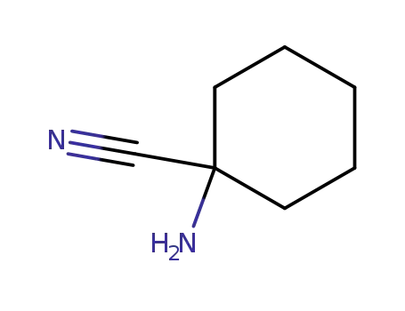 Molecular Structure of 5496-10-6 (1-amino-1-cyanocyclohexane)