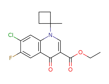 7-Chloro-6-fluoro-1-(1-methyl-cyclobutyl)-4-oxo-1,4-dihydro-quinoline-3-carboxylic acid ethyl ester