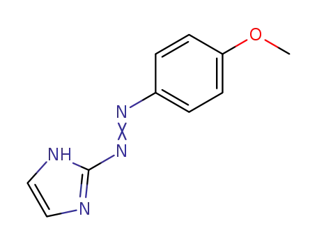 Molecular Structure of 34938-50-6 (1H-Imidazole, 2-[(4-methoxyphenyl)azo]-)