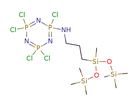 heptamethyl-3-<3-<(pentachlorocyclotriphosphazenyl)amino>propyl>trisiloxane