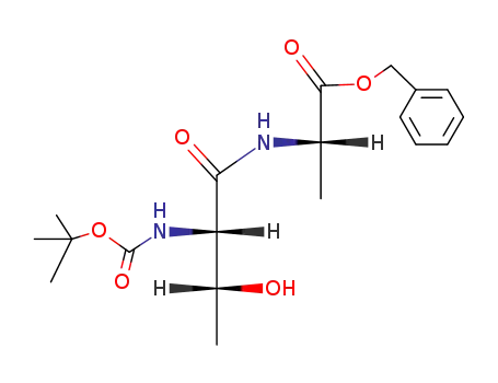 Molecular Structure of 18671-01-7 (L-Alanine, N-[(1,1-dimethylethoxy)carbonyl]-L-threonyl-, phenylmethyl
ester)