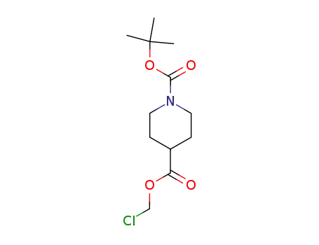 Molecular Structure of 150109-49-2 (1-(tert-butoxycarbonyl)-4-(chloromethyl)piperidine-4-carboxylic acid)