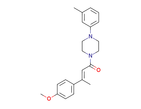 (E)-3-(4-Methoxy-phenyl)-1-(4-m-tolyl-piperazin-1-yl)-but-2-en-1-one