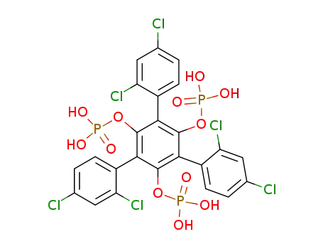 2,4,6-tris(2,4-dichlorophenyl)benzene-1,3,5-triyl tris(dihydrogen phosphate)