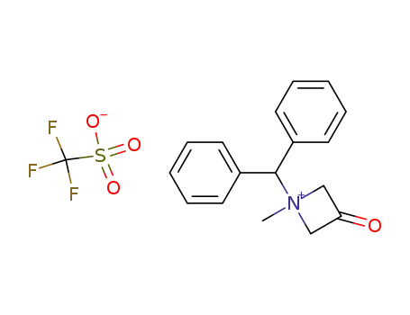 1-(Diphenylmethyl)-1-methyl-3-oxoazetidinium trifluoromethanesulfonate