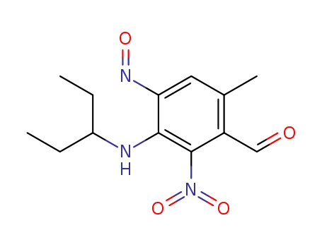 N-(1-ethylpropyl)-3-formyl-4-methyl-2-nitro-6-nitrosobenzenamine