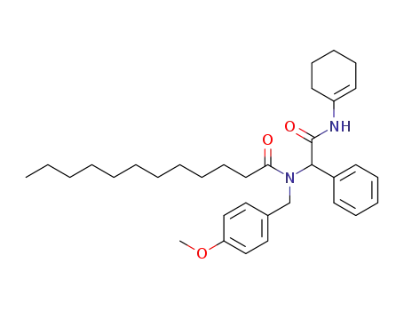 Dodecanoic acid [(cyclohex-1-enylcarbamoyl)-phenyl-methyl]-(4-methoxy-benzyl)-amide