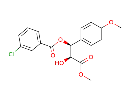 3-Chloro-benzoic acid (1S,2S)-2-hydroxy-2-methoxycarbonyl-1-(4-methoxy-phenyl)-ethyl ester