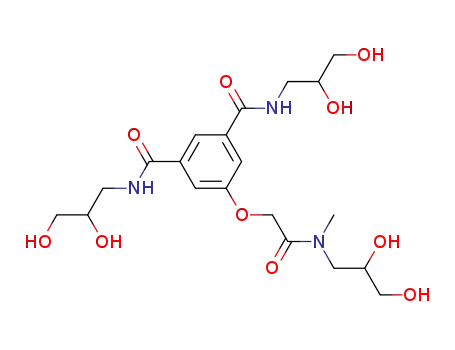 Molecular Structure of 193483-80-6 (1,3-Benzenedicarboxamide,
N,N'-bis(2,3-dihydroxypropyl)-5-[2-[(2,3-dihydroxypropyl)methylamino]-
2-oxoethoxy]-)