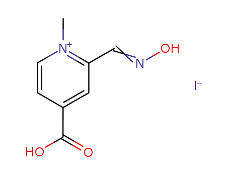 4-Carboxy-2-(hydroxyimino-methyl)-1-methyl-pyridinium; iodide