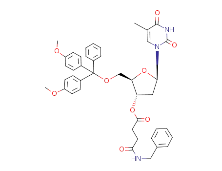 N-Benzyl-succinamic acid (2R,3S,5R)-2-[bis-(4-methoxy-phenyl)-phenyl-methoxymethyl]-5-(5-methyl-2,4-dioxo-3,4-dihydro-2H-pyrimidin-1-yl)-tetrahydro-furan-3-yl ester