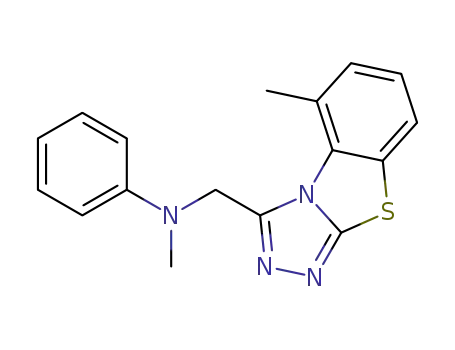 5-methyl-3-(N-methylanilinomethyl)<1,2,4>triazolo<3,4-b>benzothiazole