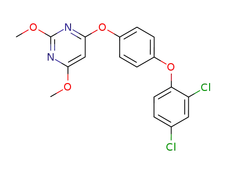 4-[4-(2,4-dichloro-phenoxy)-phenoxy]-2,6-dimethoxy-pyrimidine