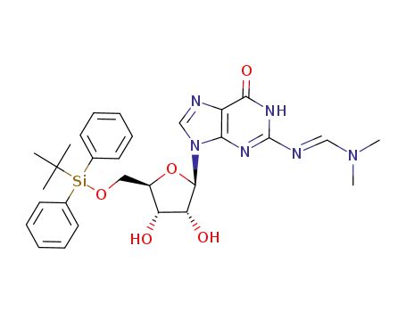 5'-O-[(tert-butyl)diphenylsilyl]-N2-[(dimethylamino)methylene]guanosine