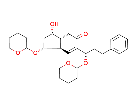 [(1R,2R,3R,5S)-5-Hydroxy-2-[(E)-(S)-5-phenyl-3-(tetrahydro-pyran-2-yloxy)-pent-1-enyl]-3-(tetrahydro-pyran-2-yloxy)-cyclopentyl]-acetaldehyde