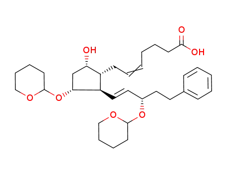 7-((1R,2R,3R,5S)-5-hydroxy-2-((3S,E)-5-phenyl-3-(tetrahydro-2H-pyran-2-yloxy)pent-1-enyl)-3-(tetrahydro-2H-pyran-2-yloxy)cyclopentyl)hept-5-enoic acid