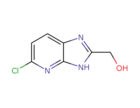 Molecular Structure of 172648-09-8 (1H-Imidazo[4,5-b]pyridine-2-methanol, 5-chloro-)