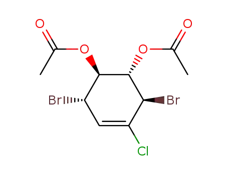 (1S,2R,5S,6S)-6-(acetyloxy)-2,5-dibromo-3-chloro-3-cyclohexenyl acetate