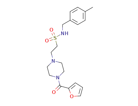 2-[4-(furan-2-carbonyl)-piperazin-1-yl]-ethanesulfonic acid 4-methyl-benzylamide