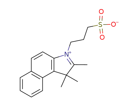 Molecular Structure of 63666-10-4 (1H-Benz[e]indolium,1,1,2-trimethyl-3-(3-sulfopropyl)-, inner salt)