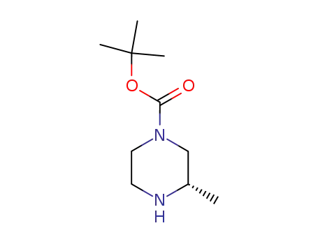 Molecular Structure of 147081-29-6 ((S)-4-N-Boc-2-methylpiperazine)