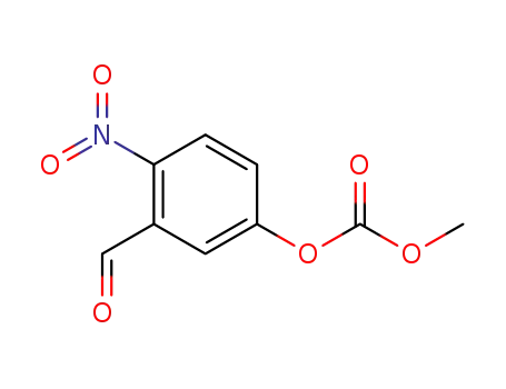 Molecular Structure of 454466-61-6 (Carbonic acid, 3-formyl-4-nitrophenyl methyl ester)
