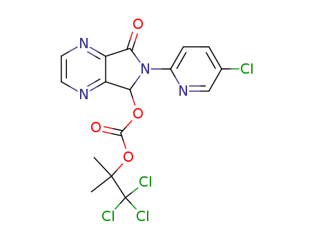 (+/-)-7-(1,1-dimethyl-2,2,2-trichloroethyloxycarbonyloxy)-6-(5-chloropyridin-2-yl)-6,7-dihydro-5H-pyrrolo[3,4-b]pyrazin-5-one