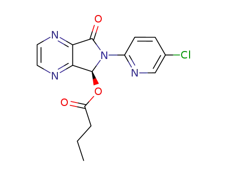 butyric acid 6-(5-chloro-pyridin-2-yl)-7-oxo-6,7-dihydro-5H-pyrrolo[3,4-b]pyrazin-5-yl ester