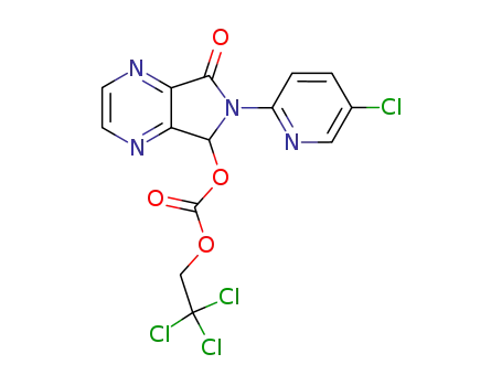(+/-)-6-(5-chloropyridin-2-yl)-7-oxo-5-(2,2,2-trichloroethyloxycarbonyloxy)-5,6-dihydropyrrolo[3,4b]pyrazine