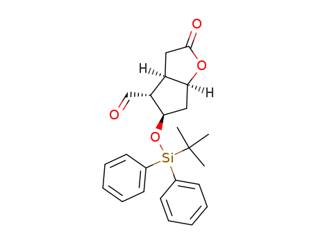 (3aR,4R,5R,6aS)-5-((tert-butyldiphenylsilyl)oxy)-2-oxohexahydro-2H-cyclopenta[b]furan-4-carbaldehyde
