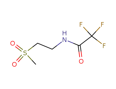 Molecular Structure of 202197-68-0 (Acetamide, 2,2,2-trifluoro-N-[2-(methylsulfonyl)ethyl]-)