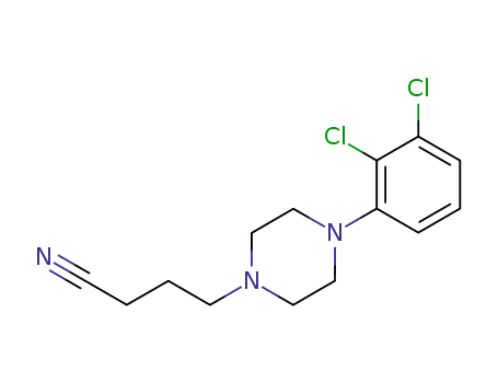 Molecular Structure of 486393-38-8 (1-Piperazinebutanenitrile, 4-(2,3-dichlorophenyl)-)