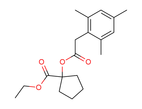 1-[2-(2,4,6-Trimethyl-phenyl)-acetoxy]-cyclopentanecarboxylic acid ethyl ester