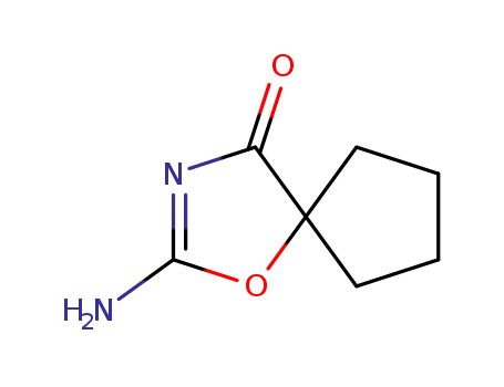Molecular Structure of 23780-85-0 (1-Oxa-3-azaspiro[4.4]non-2-en-4-one, 2-amino-)