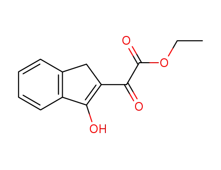 Molecular Structure of 847069-18-5 (1H-Indene-2-acetic acid, 3-hydroxy-a-oxo-, ethyl ester)