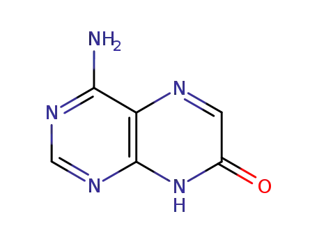 Molecular Structure of 22005-66-9 (7(8H)-Pteridinone, 4-amino-)
