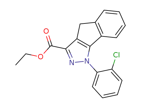 Indeno[1,2-c]pyrazole-3-carboxylic acid,
1-(2-chlorophenyl)-1,4-dihydro-, ethyl ester