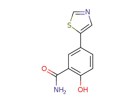 2-hydroxy-5-(1,3-thiazol-5-yl)-benzamide