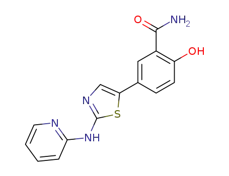 2-hydroxy-5-[2-(pyridin-2-ylamino)-thiazol-5-yl]-benzamide