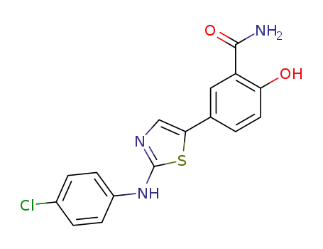 5-[2-(4-chloro-phenylamino)-thiazol-5-yl]-2-hydroxy-benzamide