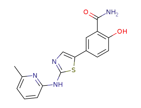 2-hydroxy-5-[2-(6-methyl-pyridin-2-ylamino)-thiazol-5-yl]-benzamide