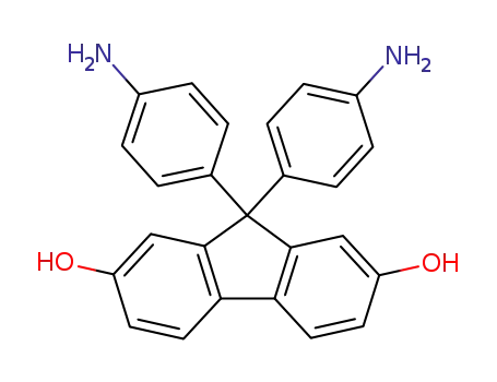 Molecular Structure of 657862-72-1 (9H-Fluorene-2,7-diol, 9,9-bis(4-aminophenyl)-)